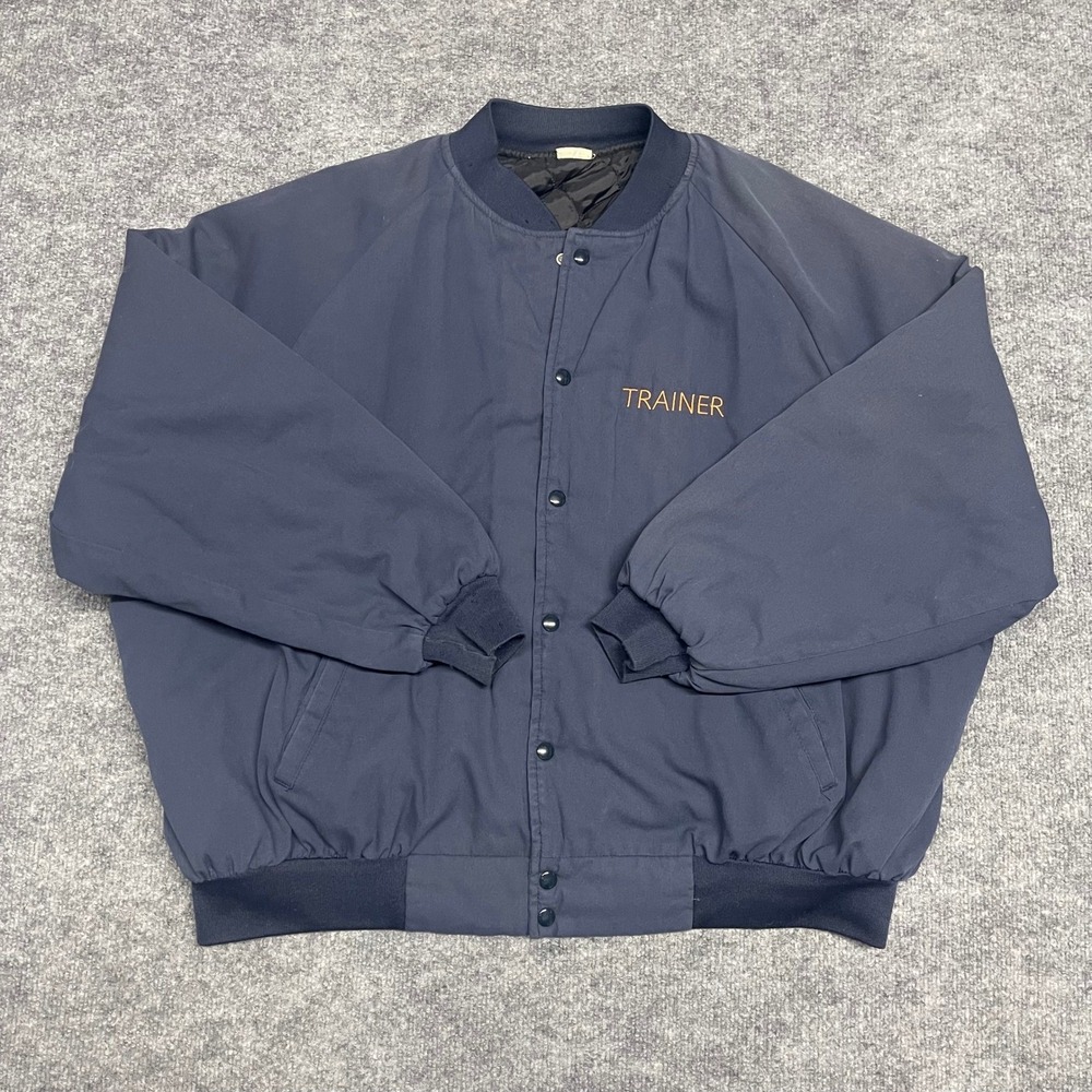 Vintage Union Line Jacket Men 3XL Blue Bomber Kaiser Permanente Trainer Made USA - Picture 3 of 11